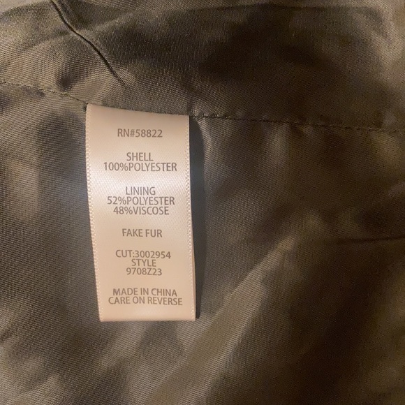 Max Studio Teddy Sherpa Green Jacket - Medium - Picture 2 of 5